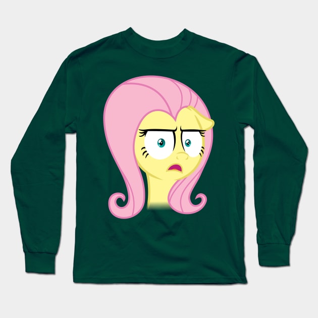 Fluttershy irritated Long Sleeve T-Shirt by Rutger_J